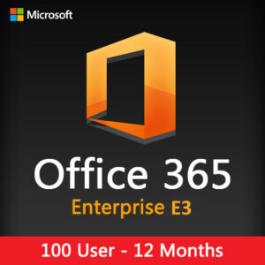 Office 365 Enterprise E3 100Users (1 year)