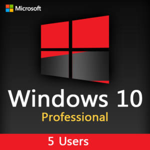 Microsoft Windows 10 Professional 5 users [Retail Online]